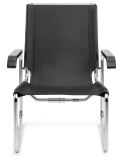 Thonet Stahlrohrsessel S 35 Kernleder L Sale