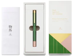 YStudio Tintenroller Aluminium und Messing Grün New