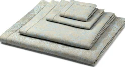 Erika Vaitkute Tischdecke Jacquard Leinen Blau New