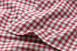 Leinenweberei Vieböck Tischdecke rot-weiß kariert Hot