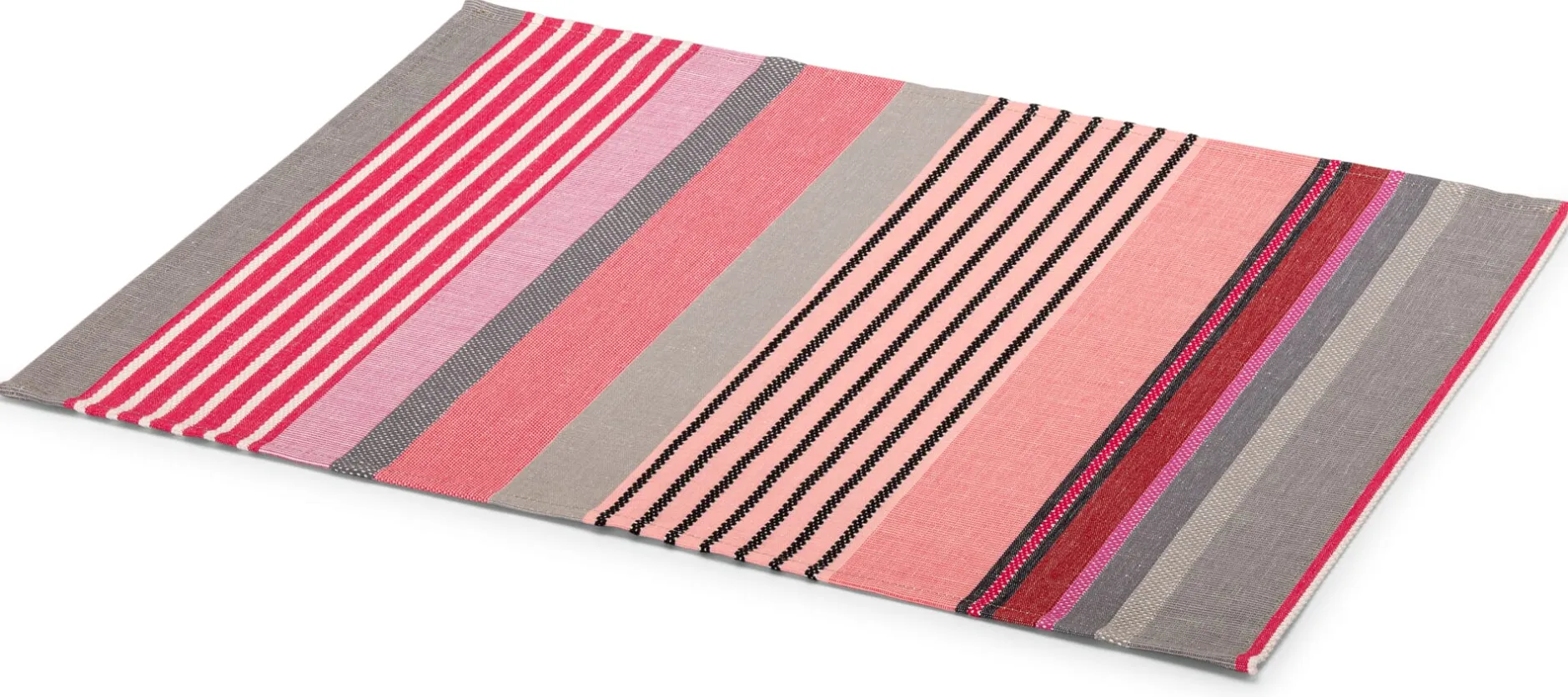 Tissage de Luz Tischset Multicolor Rot Hot