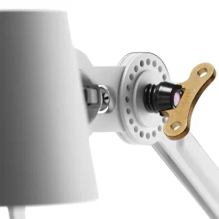 Tonone Bodenleuchte Stahl und Aluminium Weiß Hot