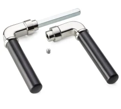 Mega Gossau Türdrücker Zinkdruckguss schwarz lackiert Clearance