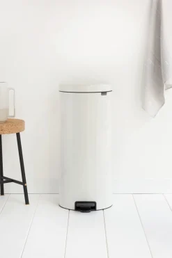 Treteimer Newicon 30 L Weiß Outlet