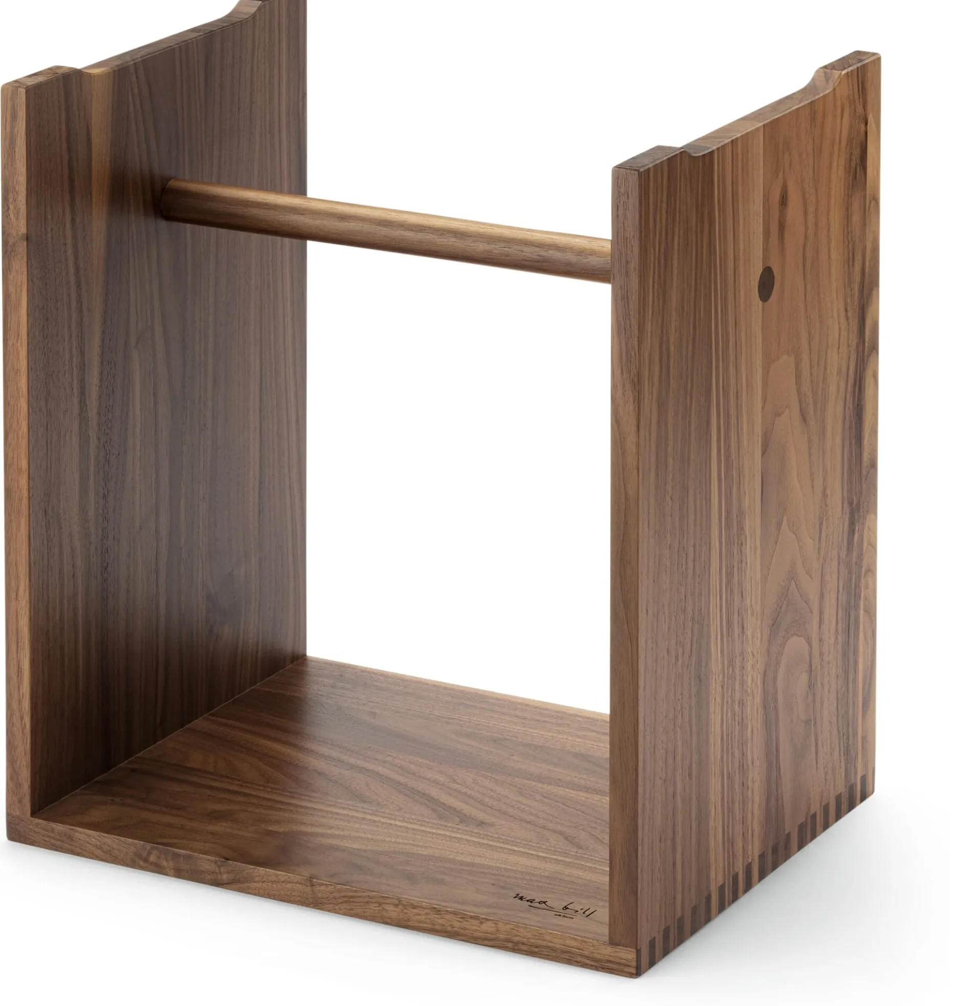 wb form Ulmer Hocker Nussbaumholz New