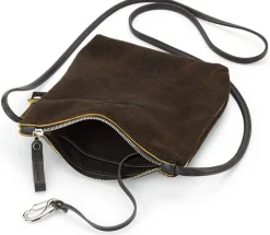 Ackermann Taschenmanufaktur Umhängetasche Hirschleder, braun Outlet