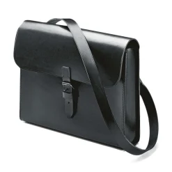 Manufactum Umhängetasche Rindleder Schwarz Discount