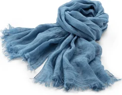 Hohenberger & Dietel Unisex-Leinenschal Blau Clearance