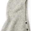 Les Racines du Ciel Unisex-Strickkapuze meliert, Ecru Online