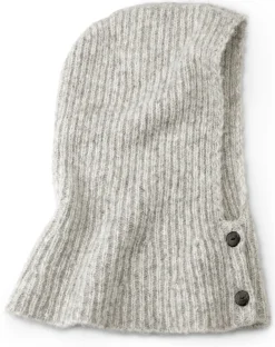 Les Racines du Ciel Unisex-Strickkapuze meliert, Ecru Online