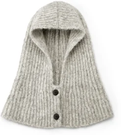 Les Racines du Ciel Unisex-Strickkapuze meliert, Ecru Online