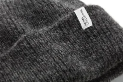 Rauma Ullvarefabrikk Unisex-Strickmütze Rippe Anthrazit Best