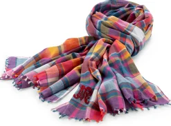 Moismont Unisextuch N° 827 kariert, Rot-Blau Online