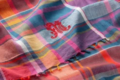 Moismont Unisextuch N° 827 kariert, Rot-Blau Online