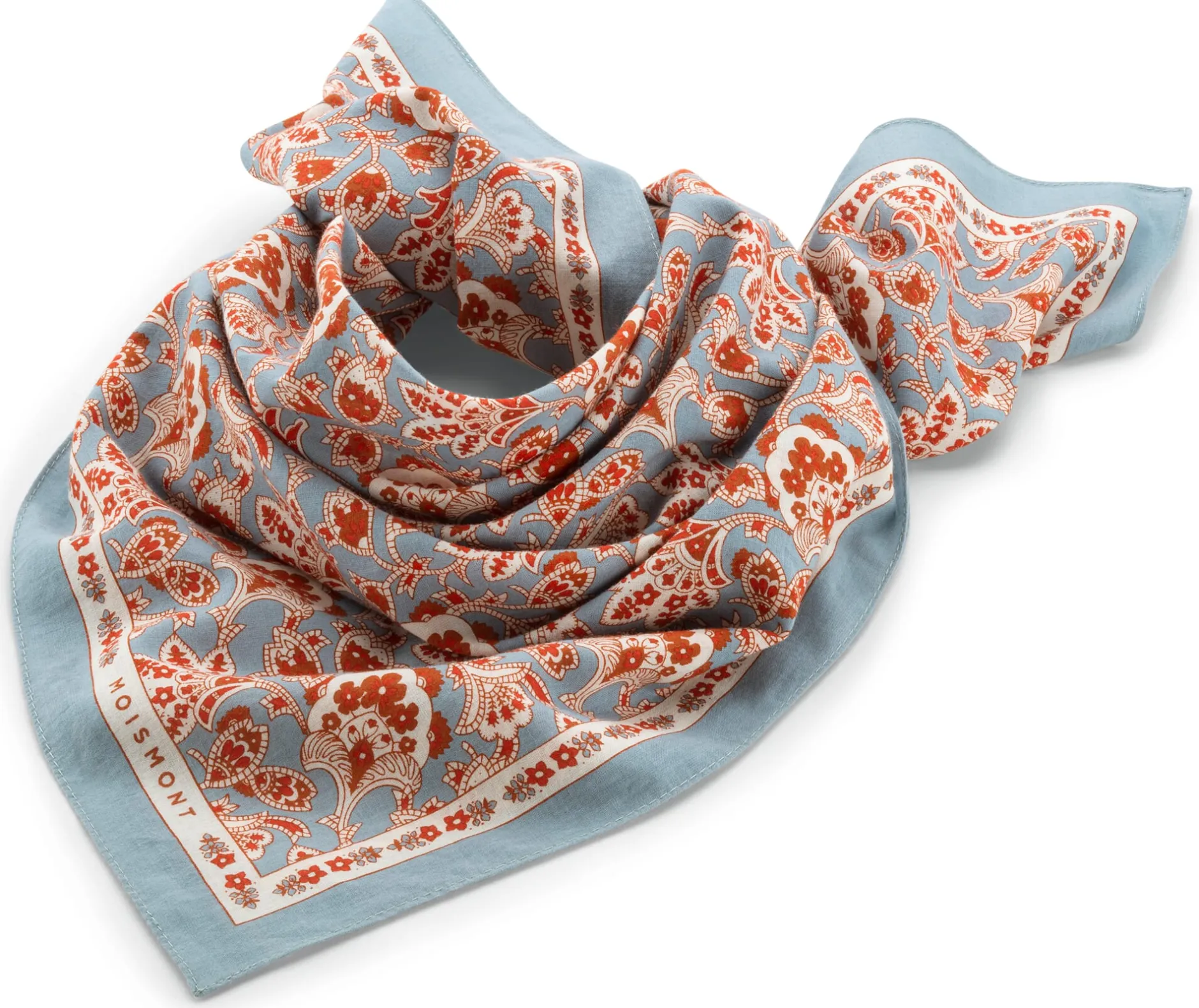 Moismont Unisextuch N° 764 Paisley, Hellblau Outlet
