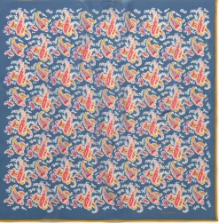 Moismont Unisextuch N° 763 Paisley Seide, Indigo Sale