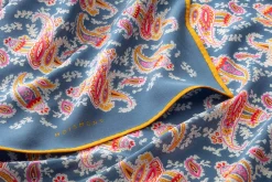 Moismont Unisextuch N° 763 Paisley Seide, Indigo Sale