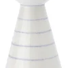 onomao Vase Keramik handbemalt blau New