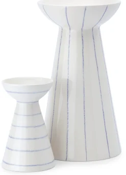 onomao Vase Keramik handbemalt blau New