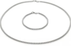 Ménard Venezianerkette eckig, Silber New