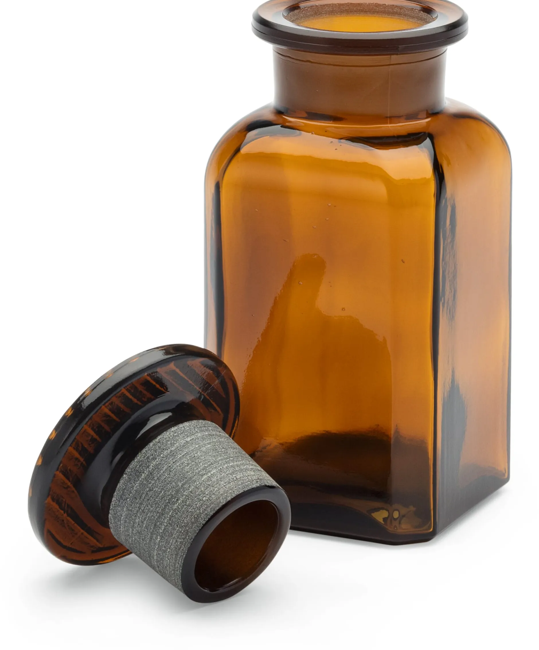 Sklarny Moravia Vierkantflasche Glas Braun Outlet