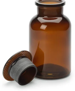 Sklarny Moravia Vorratsflasche mit Glasstopfen Braun