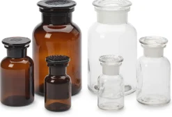 Sklarny Moravia Vorratsflasche mit Glasstopfen Farblos New