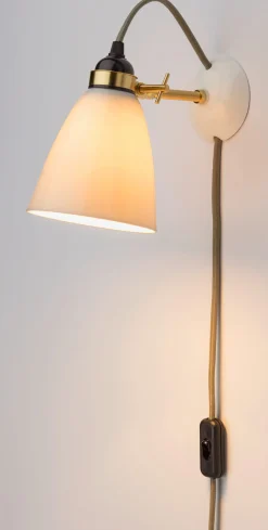 Original BTC Wandleuchte Bone China Messing Sale