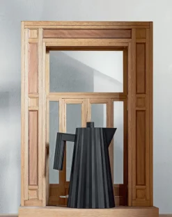 Alessi Wasserkocher Plissé Schwarz Hot