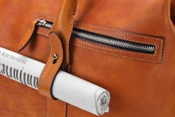 F. Hammann Weekender Stierleder Cognac New