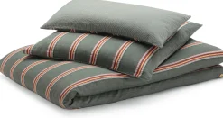 Manufactum Wendekopfkissenbezug gestreift Grün