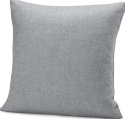 elegante Wendekopfkissenbezug Sommerflanell Grau New
