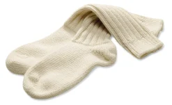 Hirsch Natur Wintersocke Lammwolle Natur Sale