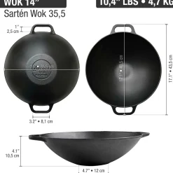 Victoria Wokpfanne Gusseisen