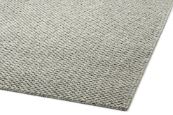 Finarte (India) Oy Wollteppich meliert Hellgrau Discount