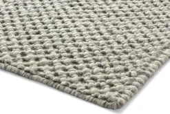 Finarte (India) Oy Wollteppich meliert Hellgrau Discount