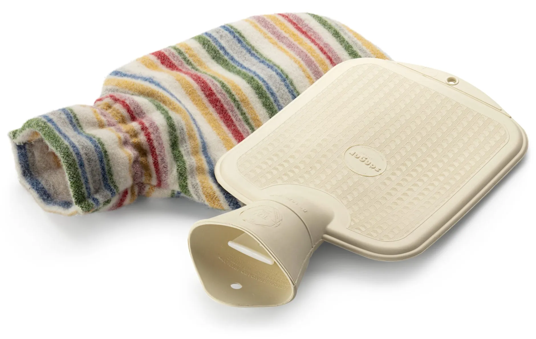 Steiner Wärmflasche mit Merinowollbezug