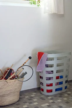 HAY Wäschekorb Laundry Basket, groß Hellgrau Hot