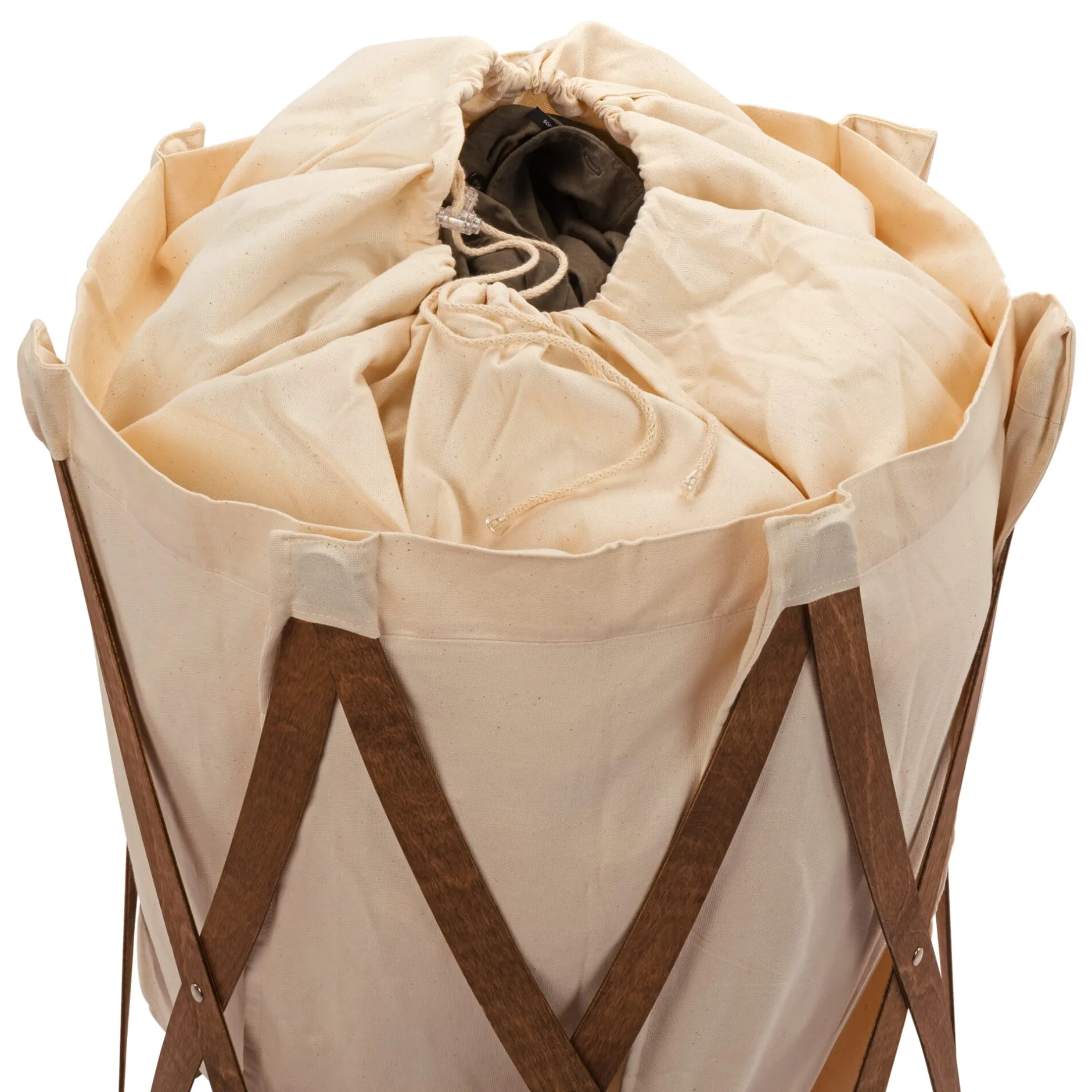 K&M Classics Wäschekorb Walnussholz Natur Sale