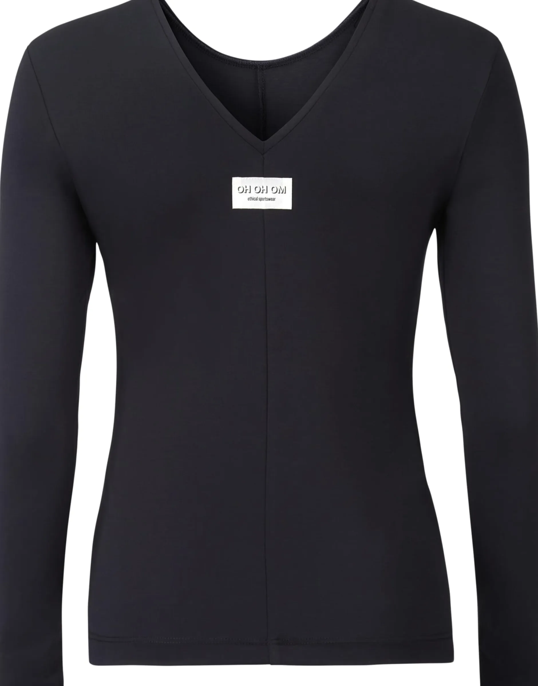 OH OH OM Ethical Sportswear Yoga-Top Langarm Schwarz Sale
