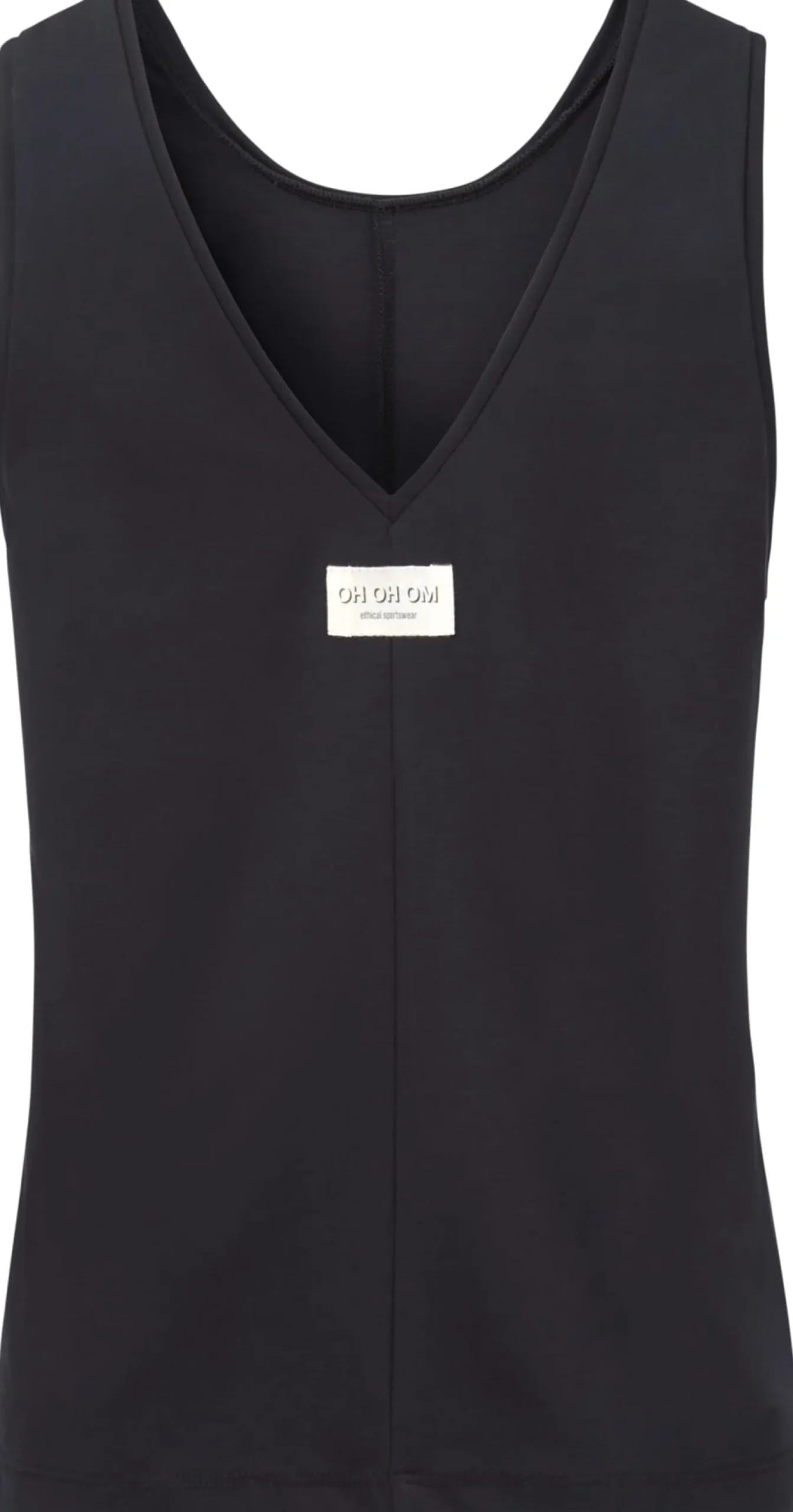 OH OH OM Ethical Sportswear Yoga-Top ärmellos Schwarz New