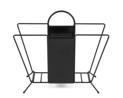 Maze Interior Zeitungsträger Stahldraht Schwarz